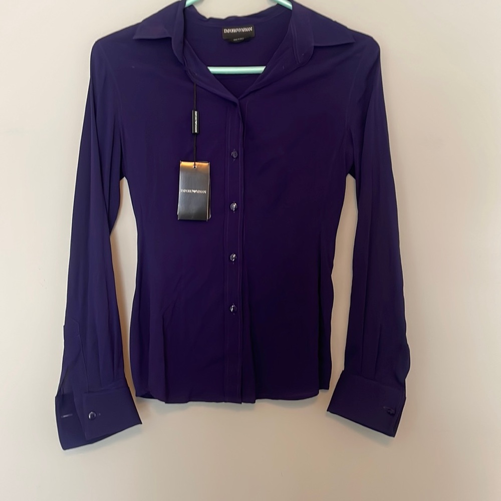 Emporio Armani Purple Blouse